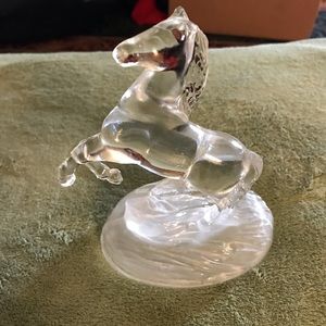 Vintage glass horse